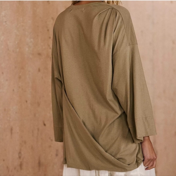 NWT Free People Beach Dallas Tunic Ground Coriander Size L - Picture 3 of 7